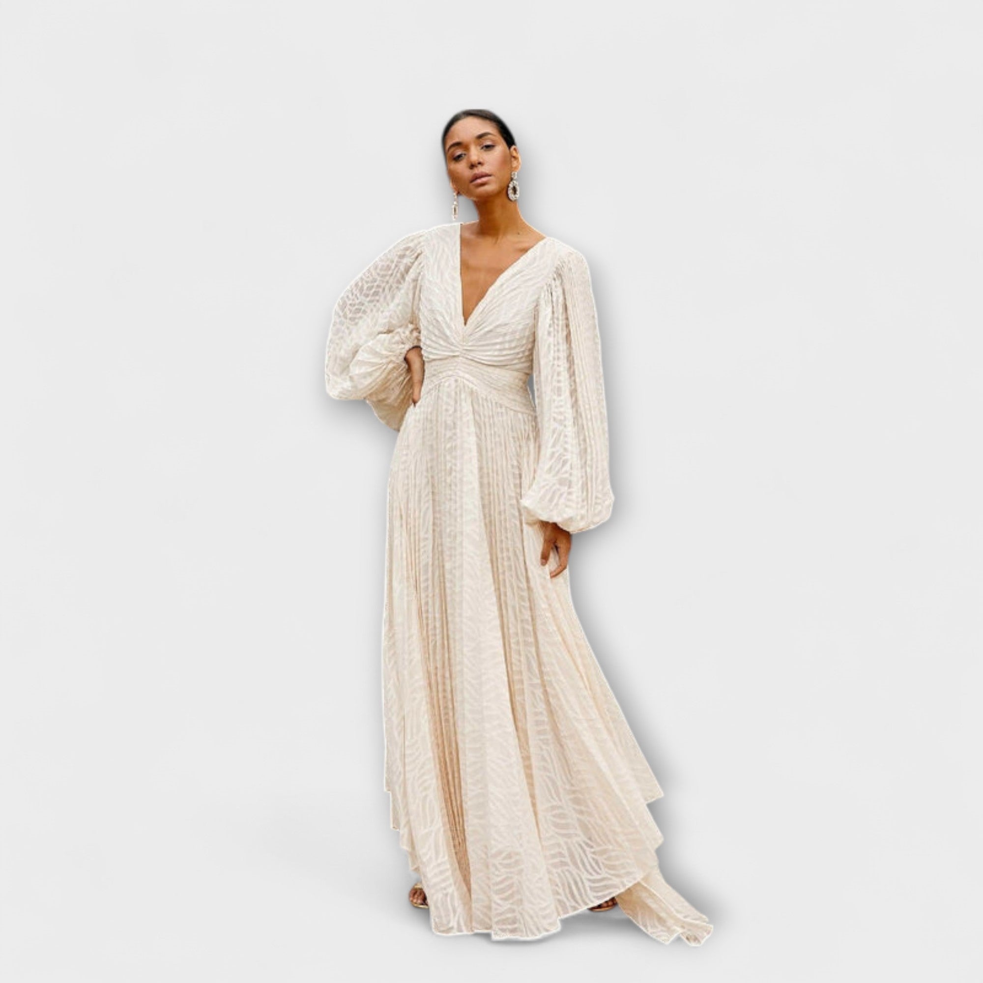 Elsa - Creme Maxi Kleid von Allegory