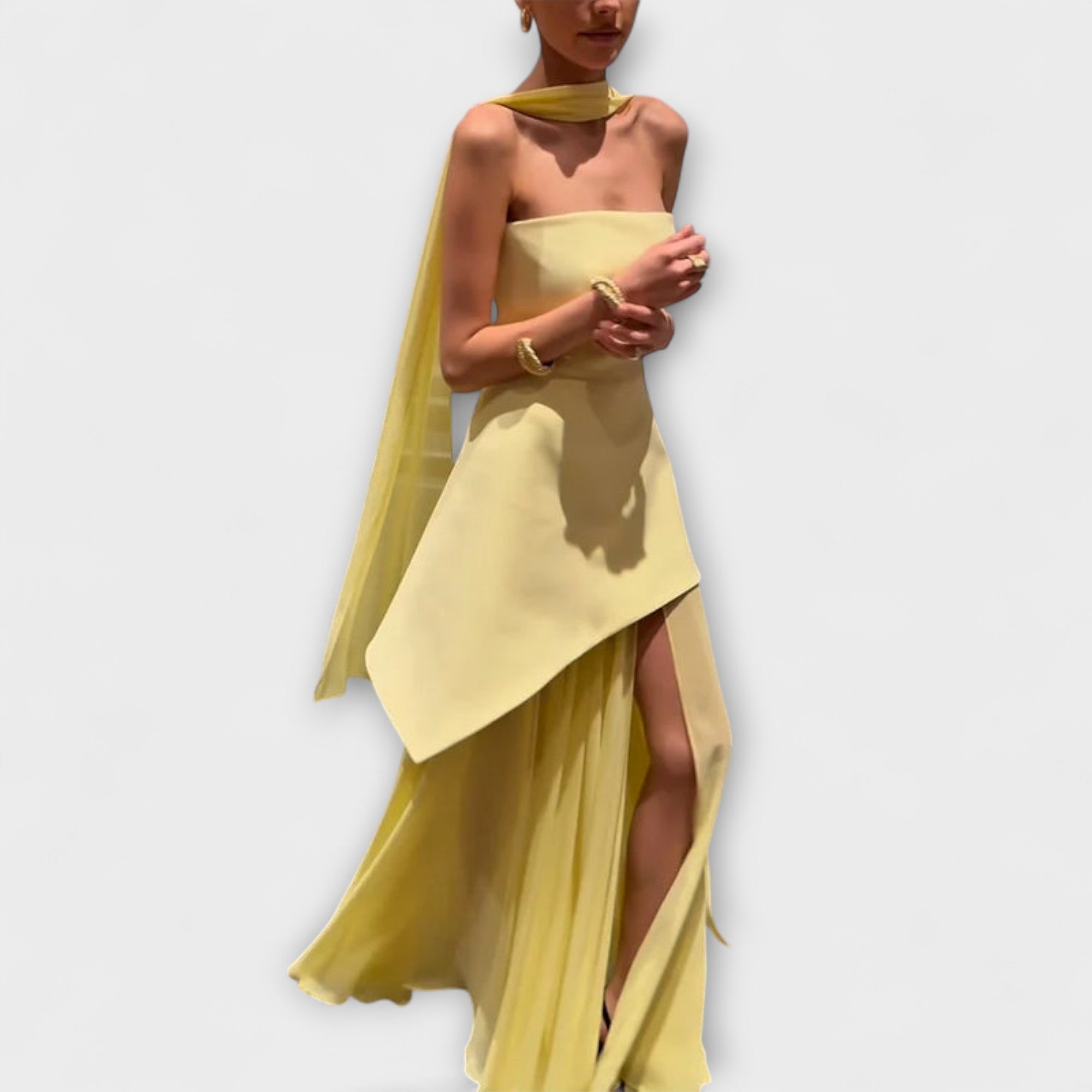 Goldie - Maxikjole laget av chiffon