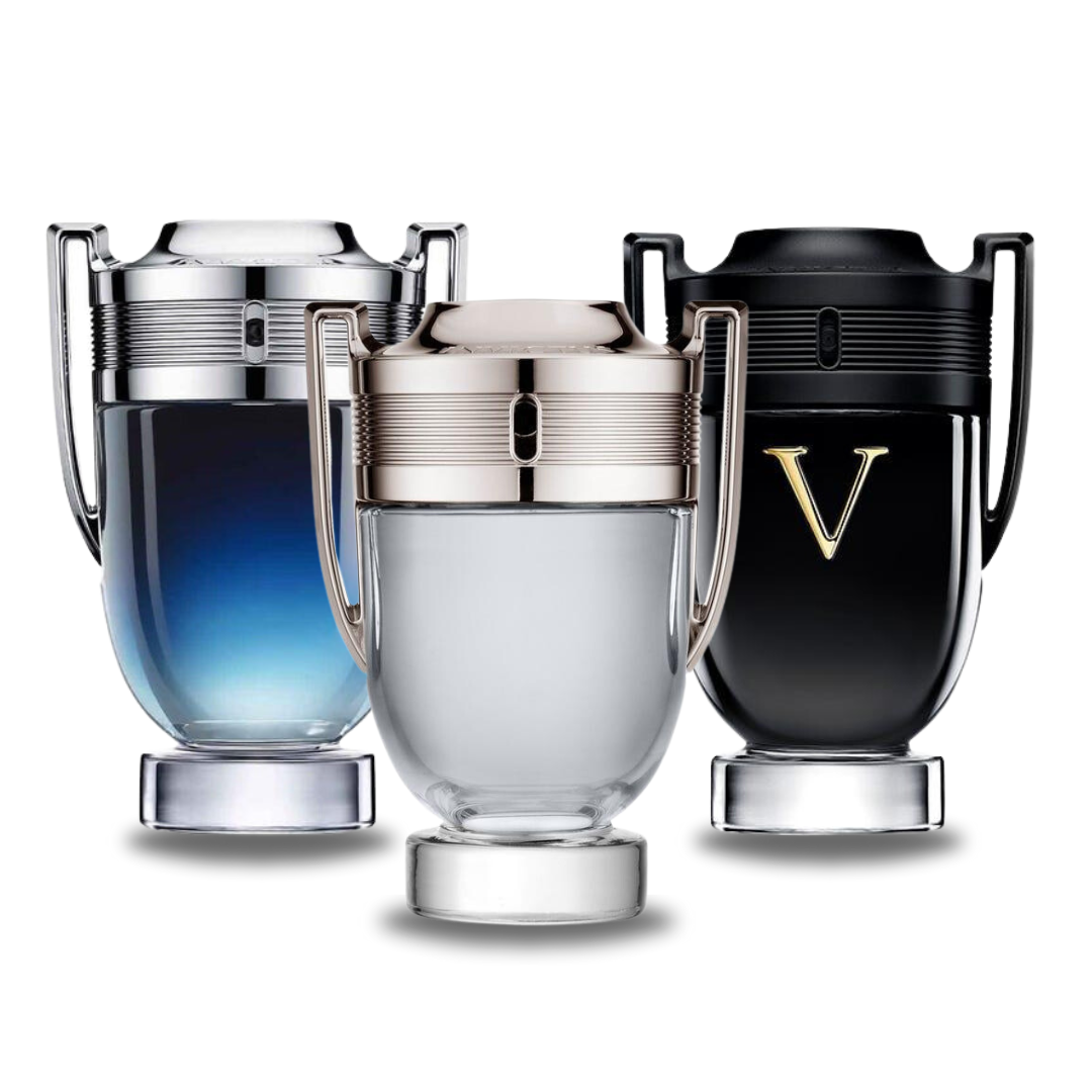 Combinazione di 3 fragranze - Invictus Legend, Invictus e Invictus Victory Elixir di Paco Rabanne Invictus Legend