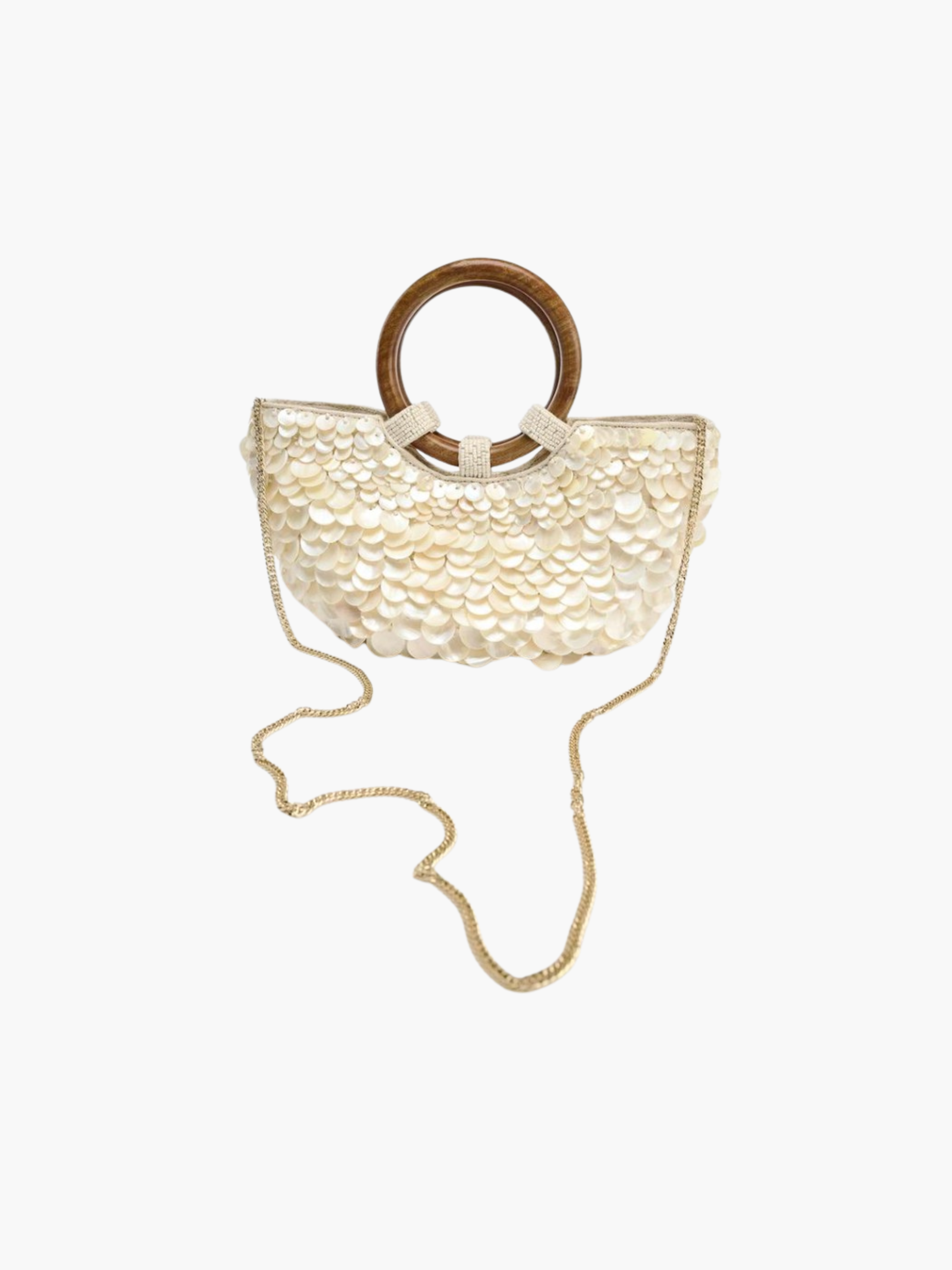 Schimmernde Perlen Tasche