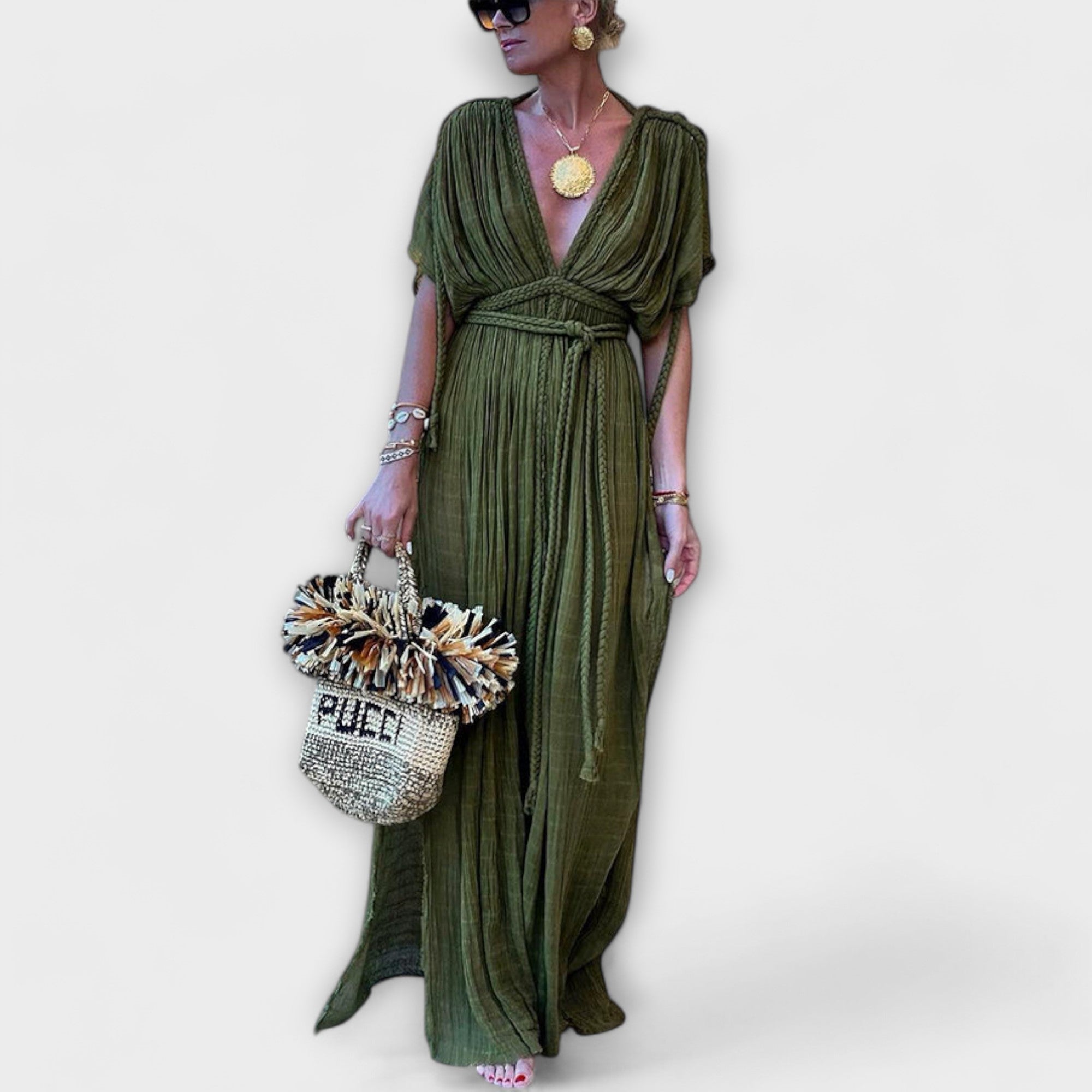 Kimono Maxikjole i gresk stil