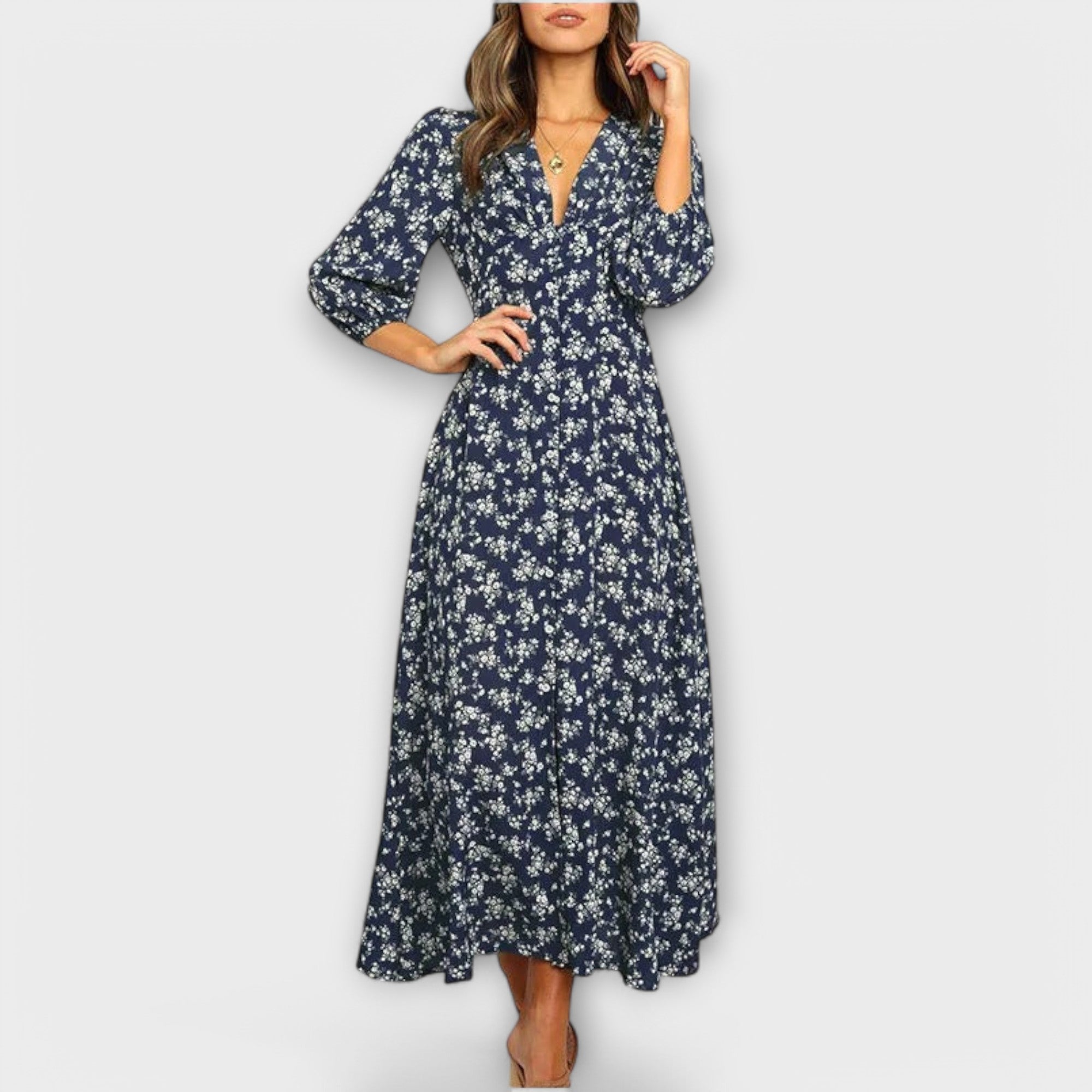 Maxikleid mit Blumenmuster für Damen