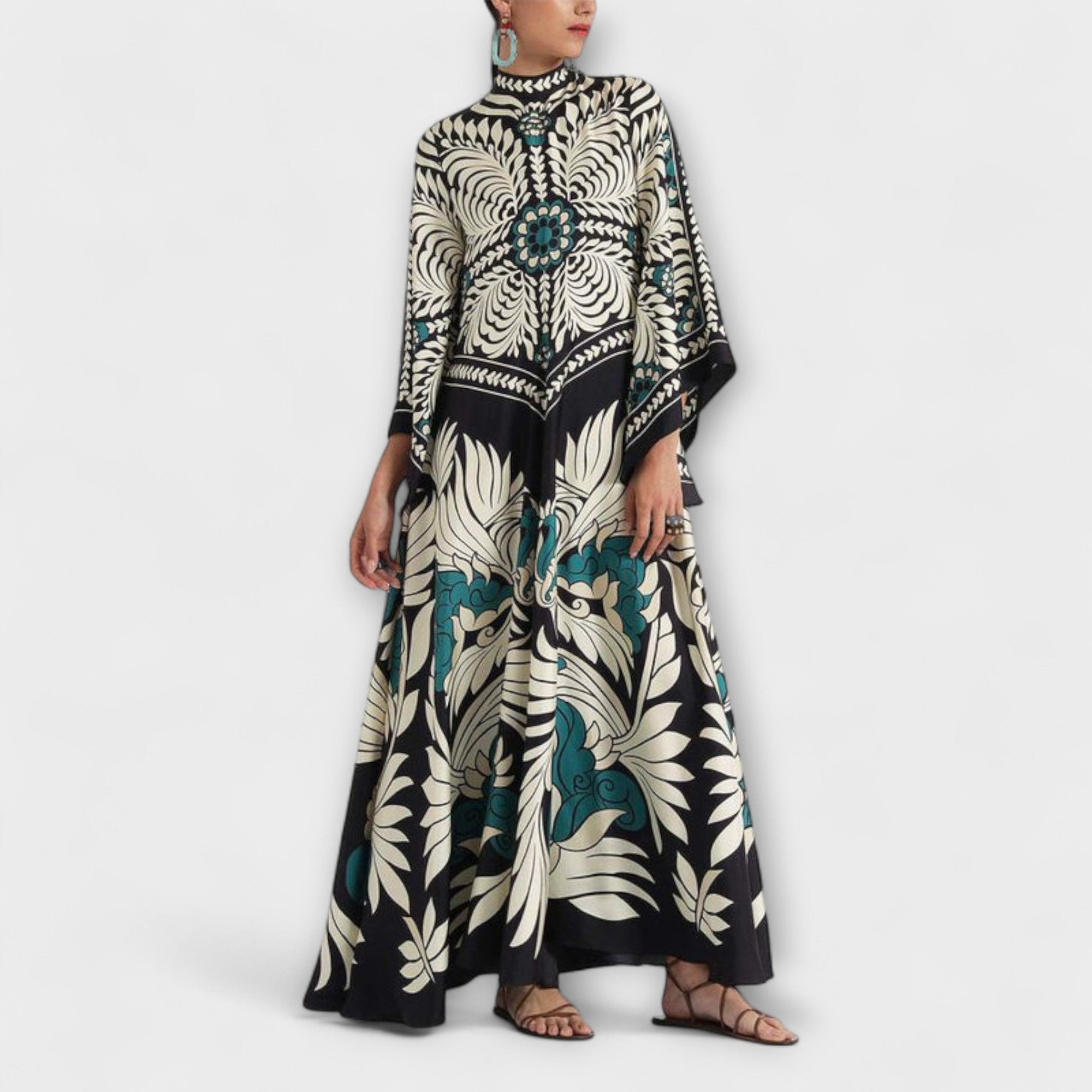 Giselle - Schickes Maxikleid mit fließendem Blumenmuster