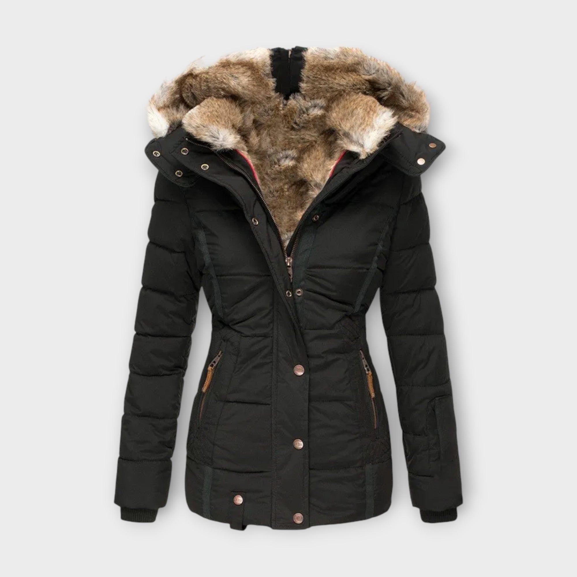 Emine - Gemütliche Jacke mit Fellfutter